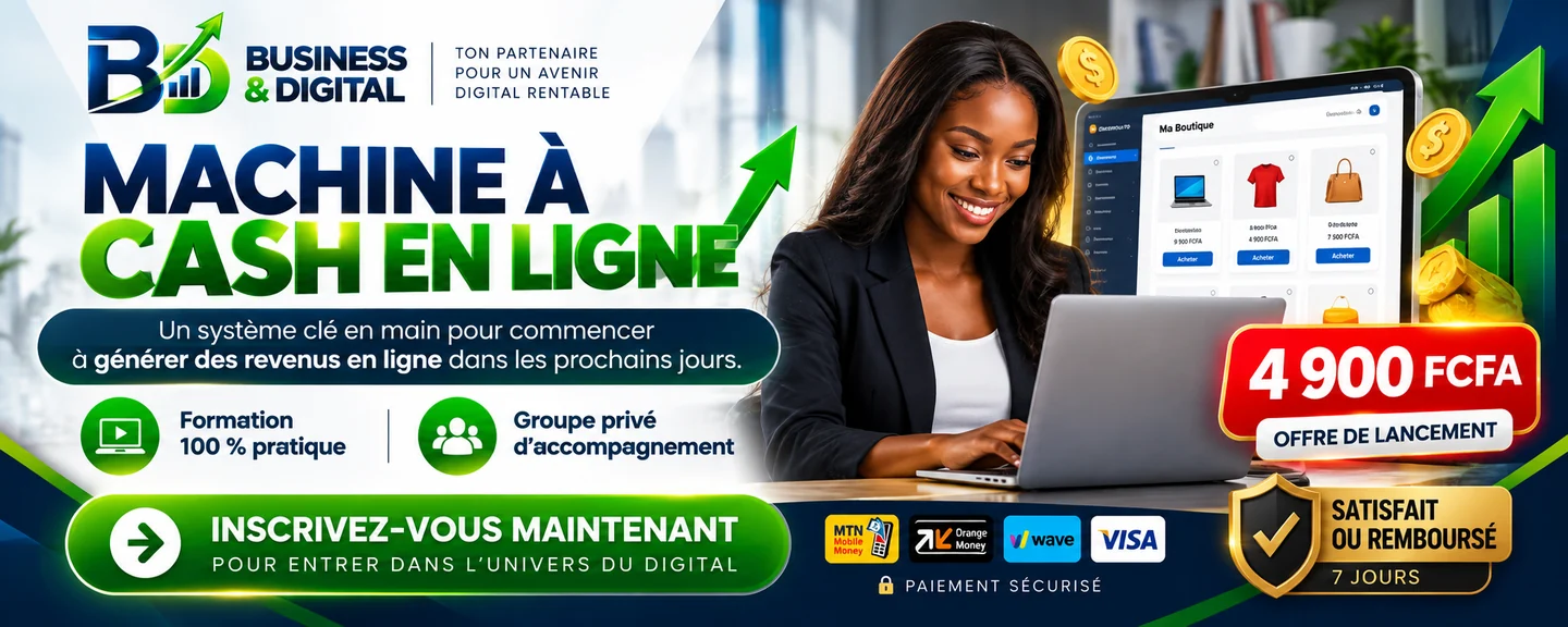 Présentation de la formation BUSINESS & DIGITAL
